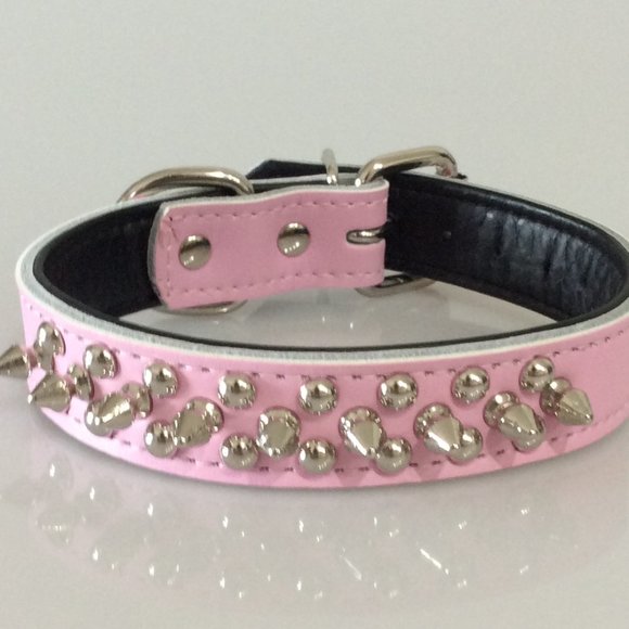 Other - PINK ADJUSTABLE SPIKED STUDDED DOG COLLAR NEW